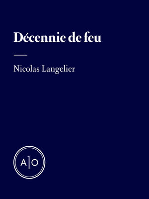 cover image of Décennie de feu